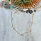 Dainty White Coral Chip necklace