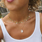 Natural cowrie shell necklace