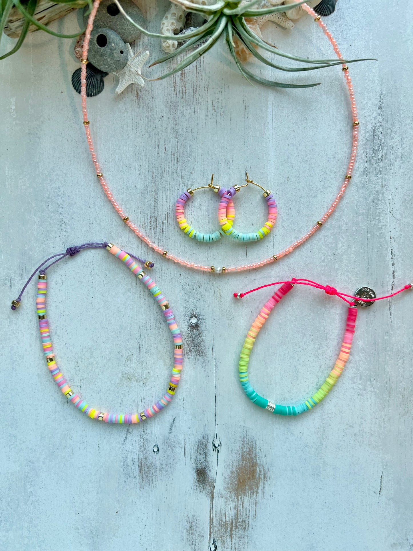 Colorful Mix Heishi Anklet