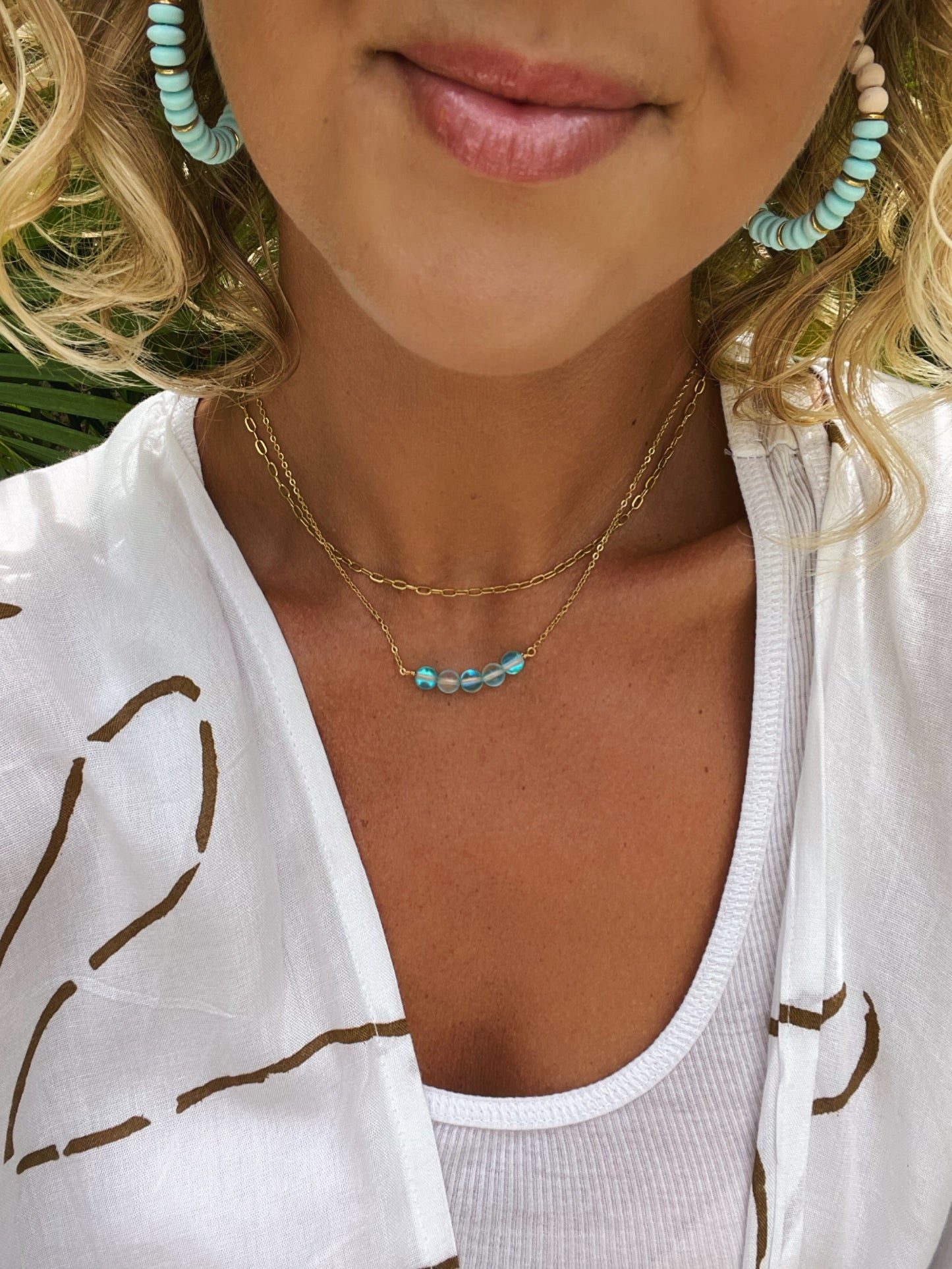 Mermaid Stone Bar necklace
