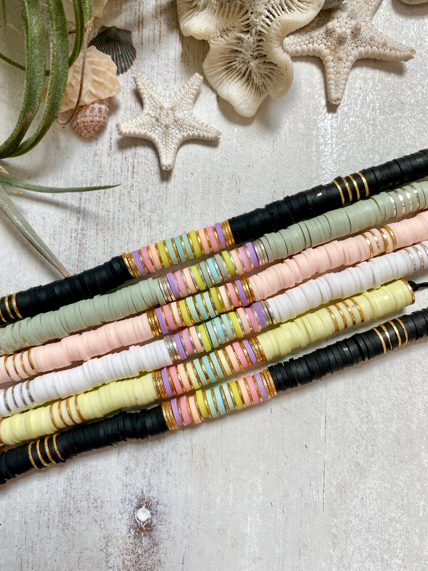 Pastel Rainbow Heishi Bracelet