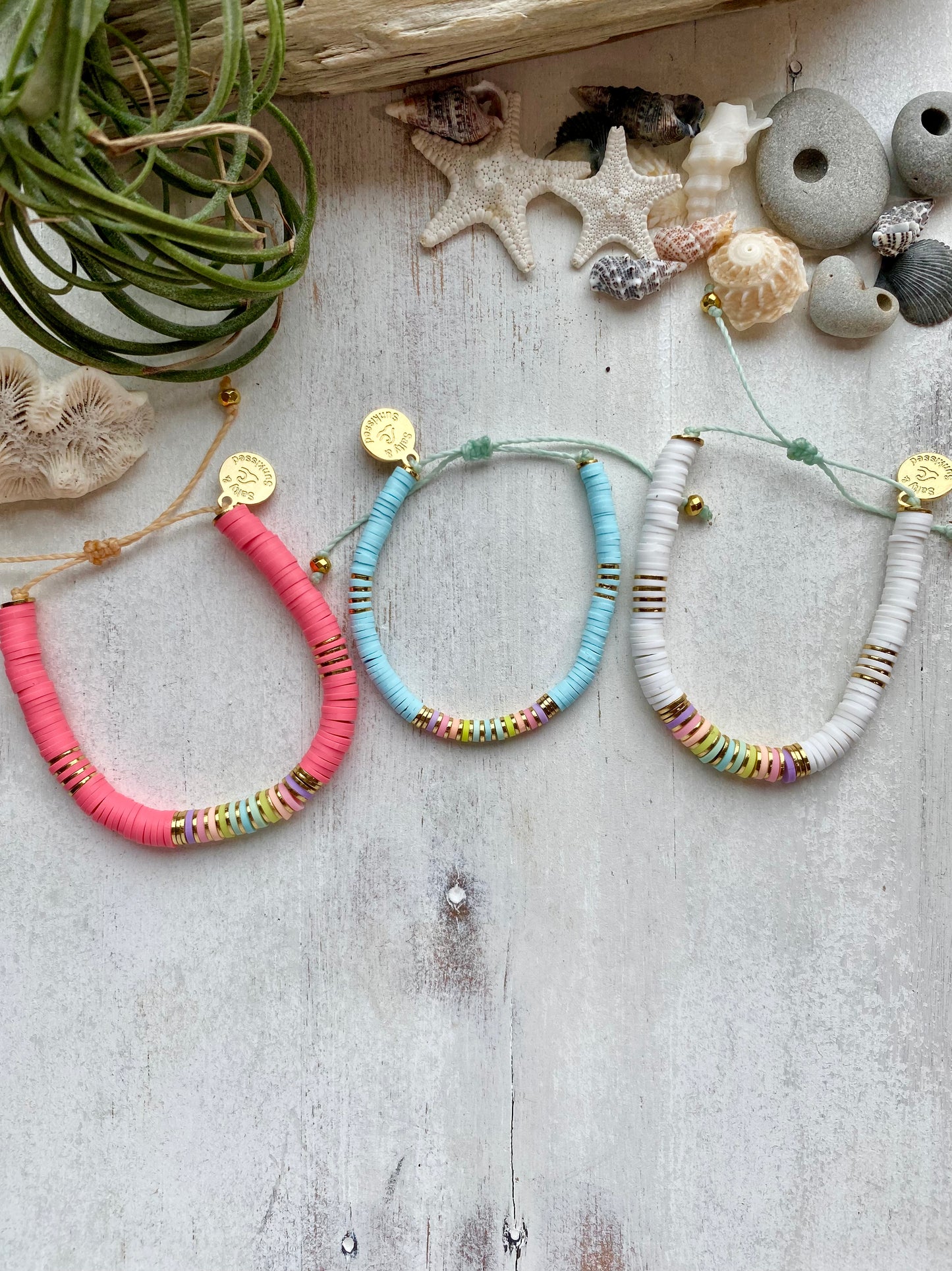 Pastel Rainbow Heishi Bracelet