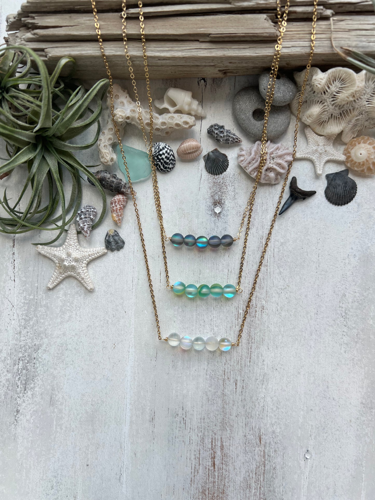 Mermaid Stone Bar necklace